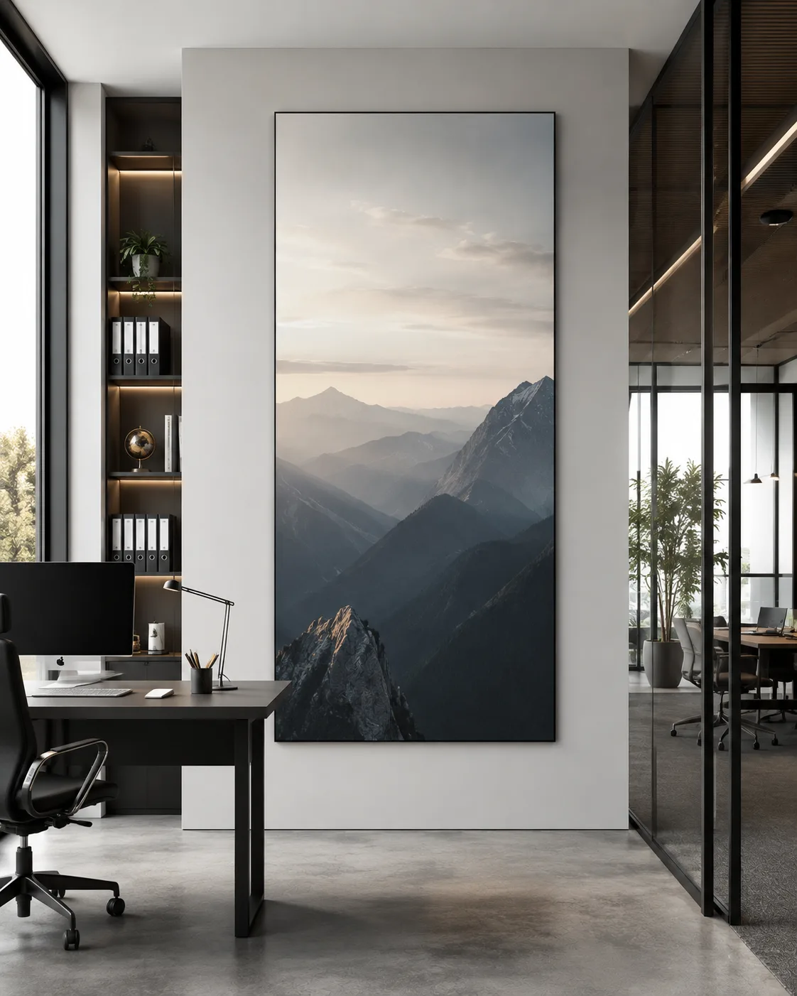 Hochformat im Büro
